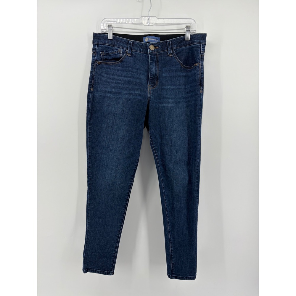 Democracy "Ab"solution Mid Rise Skinny Jeans Dark Wash Size 10